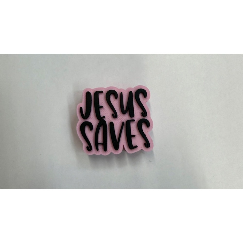 3D Jesus Saves‎ StrawToppers